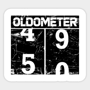 Oldometer 50th Sticker